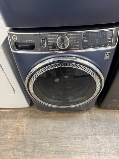 GE  GFW850SPNRS
28 Inch Front Load Smart Washer with 5.0 cu. ft. And GE  PFD87ESPVRS
28 Inch Smart Front Load Electric Dryer with 7.8 cu ft