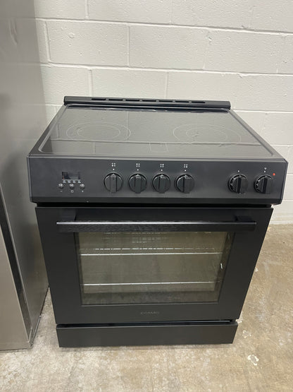 Cosmo 30-in Glass Top 4 burners 5-cu ft Convection Oven Slide-In Electric Range ( Black )
Model #COS-ERD304K-BK