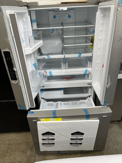 Frigidaire 28.8-cu ft 3-Door French Door Refrigerator With Ice Maker with Water Dispenser in Stainless Steel-Model #FRFN2813AF