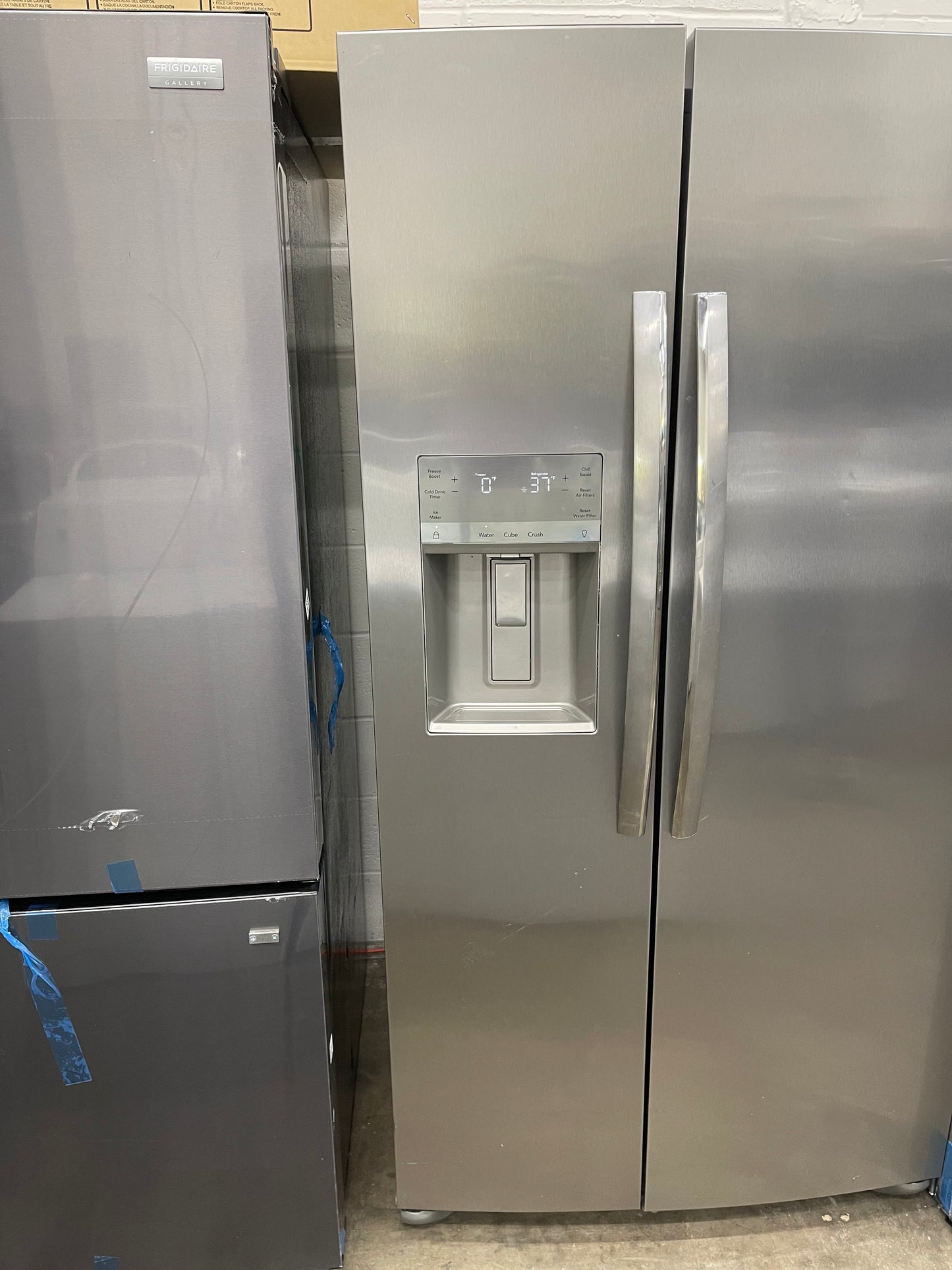 Frigidaire 22.3 Cu. Ft. Counter Depth Side by Side Refrigerator-Model #FRSC2333AS