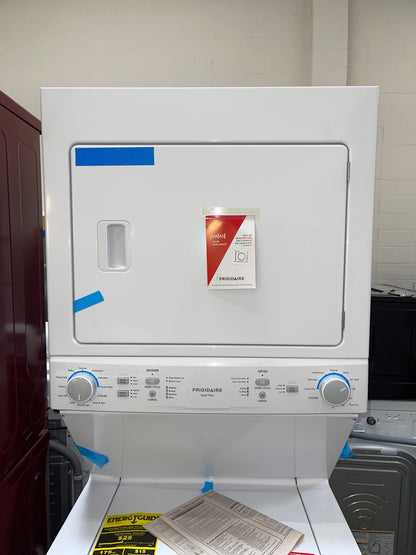 Frigidaire 27 Inch Washer and Electric Dryer Stacked Laundry Center-Model #FLCE7522AW