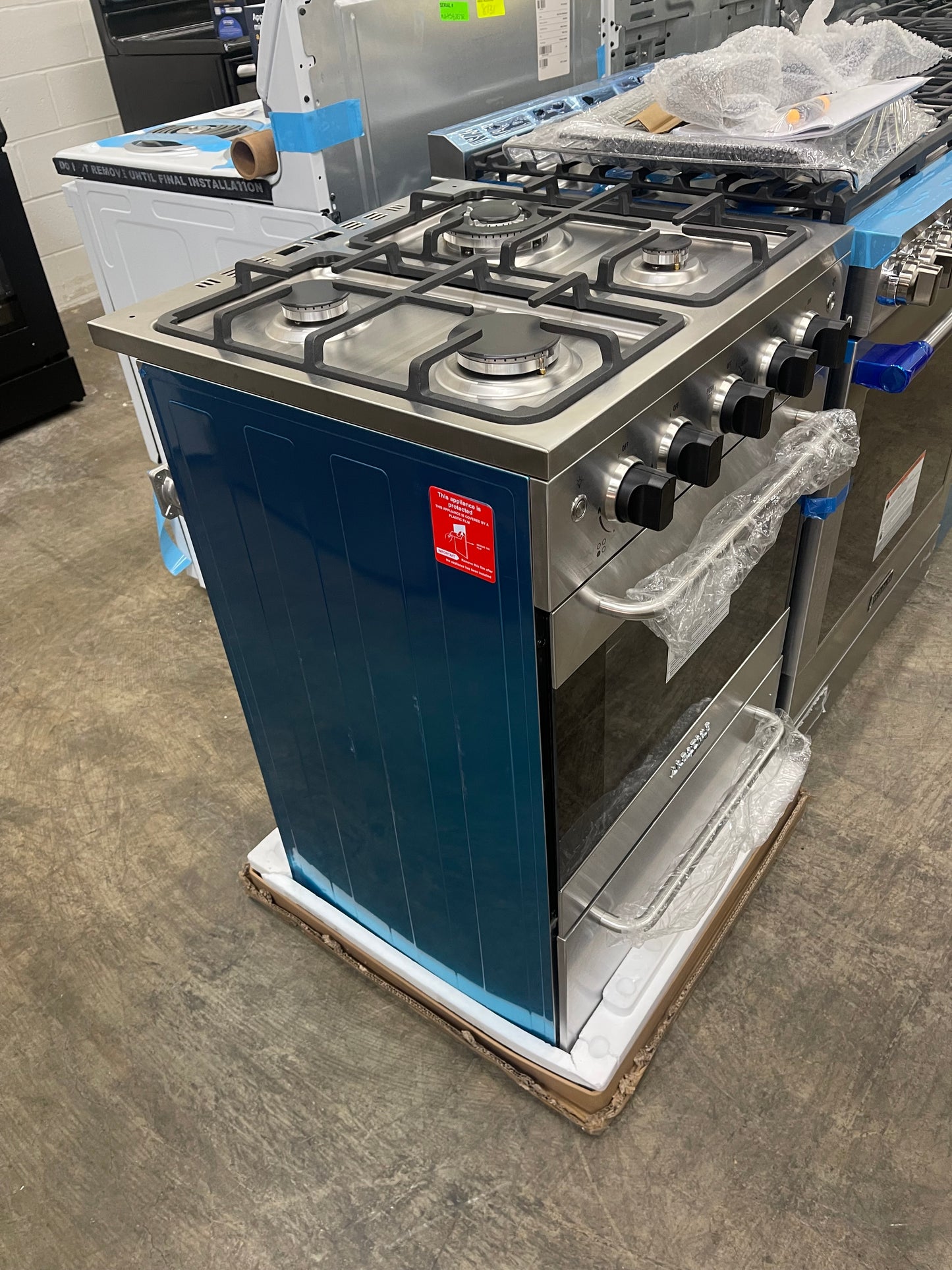 Prestige 24 in. 2.3 cu. ft. Gas Range with Convection Oven and Sealed Burners in Stainless Steel   Model # UGP-24V PC1 S/S