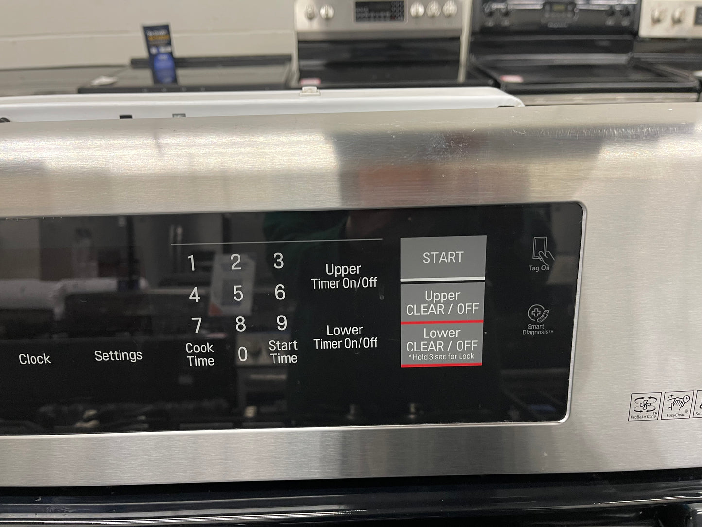 6.9 cu. ft. Gas Double Oven Range with ProBake Convection and EasyClean- Model:LDG4313ST