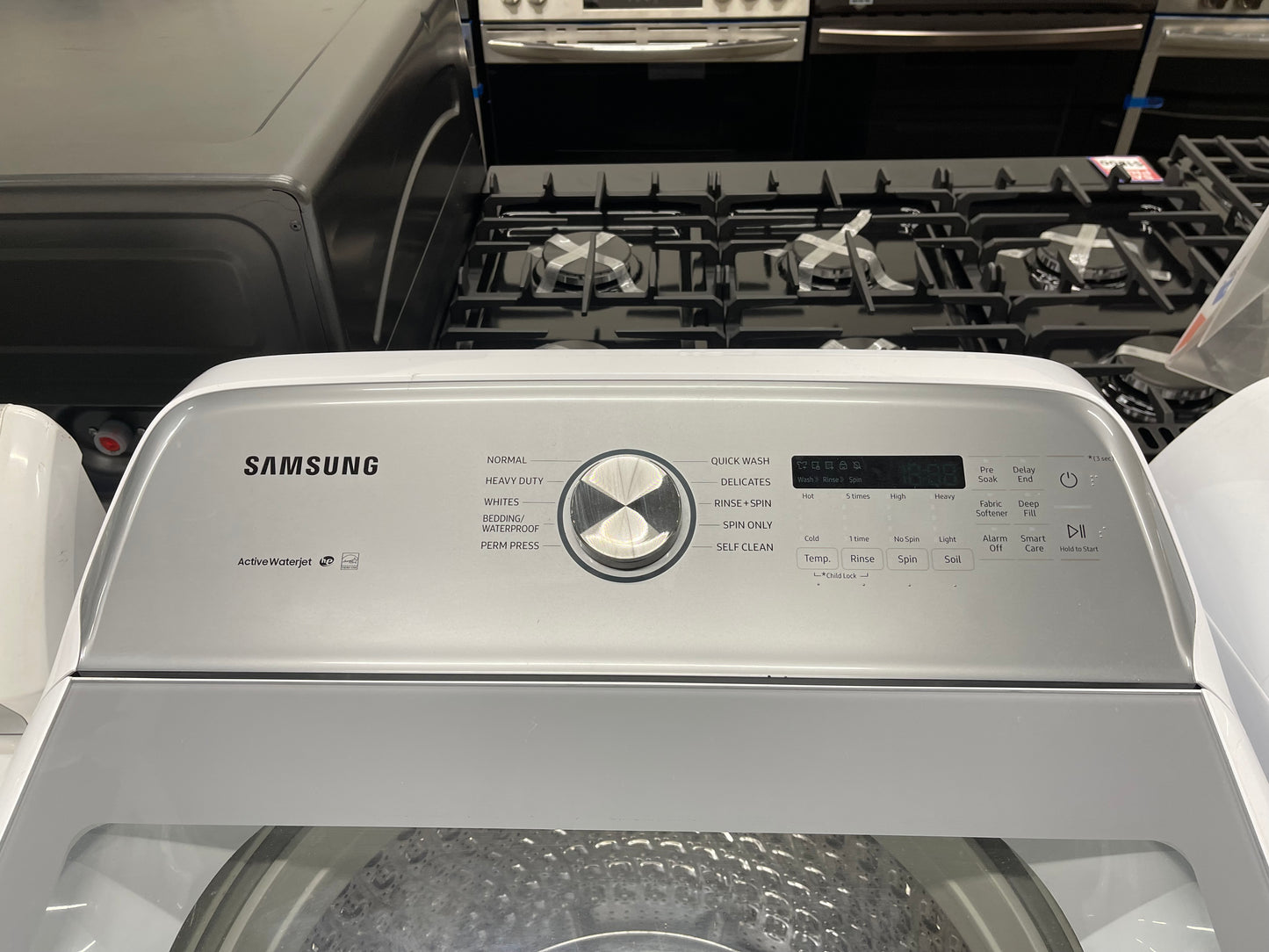 Samsung 5.0 cu. ft. Top Load Washer and 7.4 cu. ft. Electric Dryer