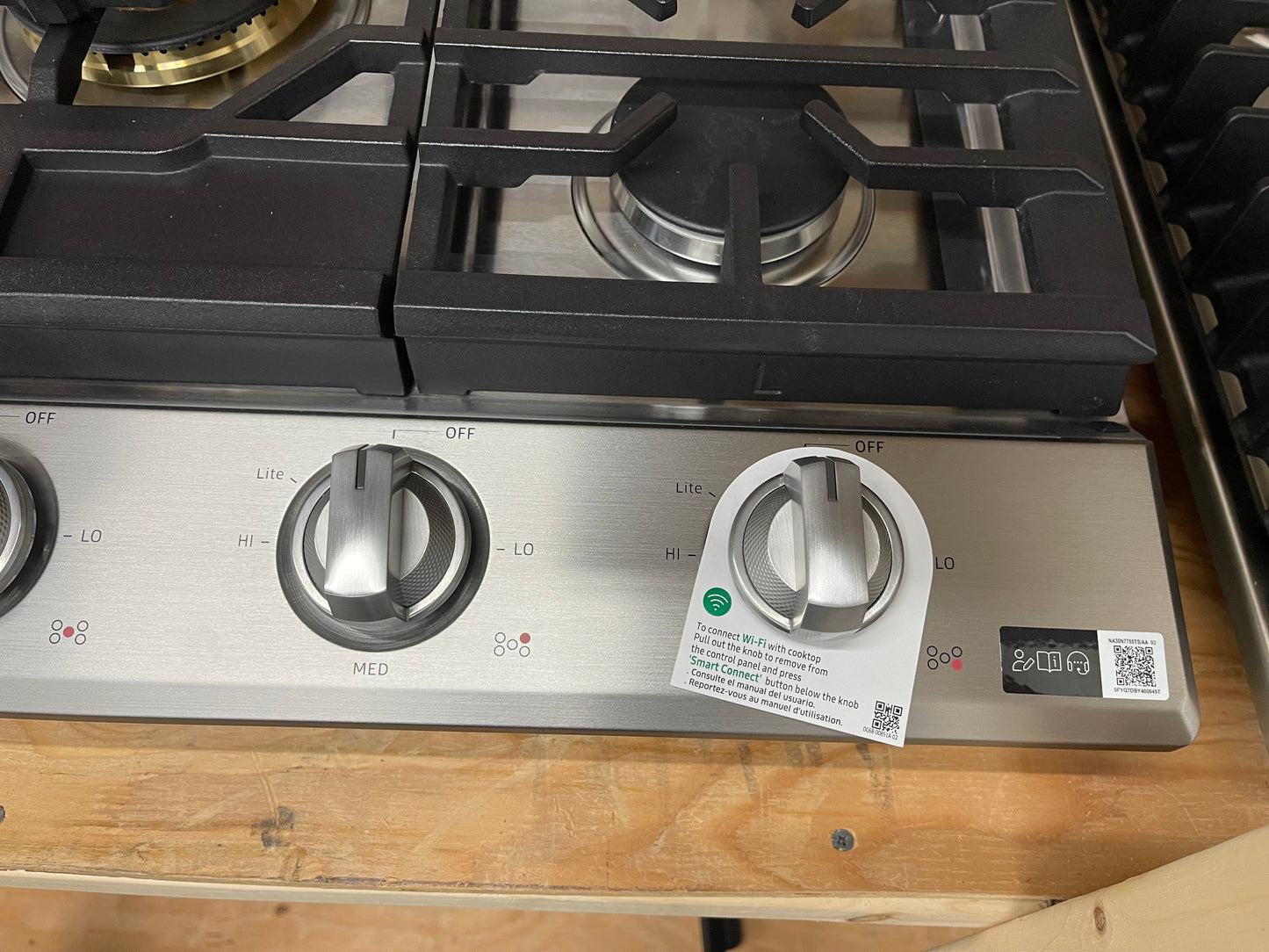 Samsung 30 in. 5-Burner Recessed Gas Cooktop in Stainless Steel with Power Burner and Wi-Fi Model # NA30N6555TS