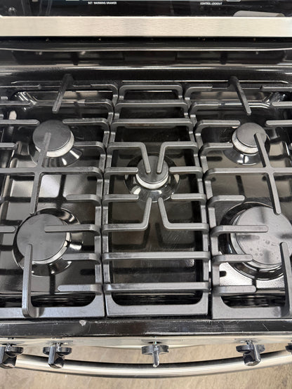 LG  LRG30355ST
30 Inch Freestanding Gas Range with 5 Sealed Burners, 5.0 cu. ft. Self-Cleaning Oven, SmoothTouch Controls and Warming Drawer: Stainless Steel