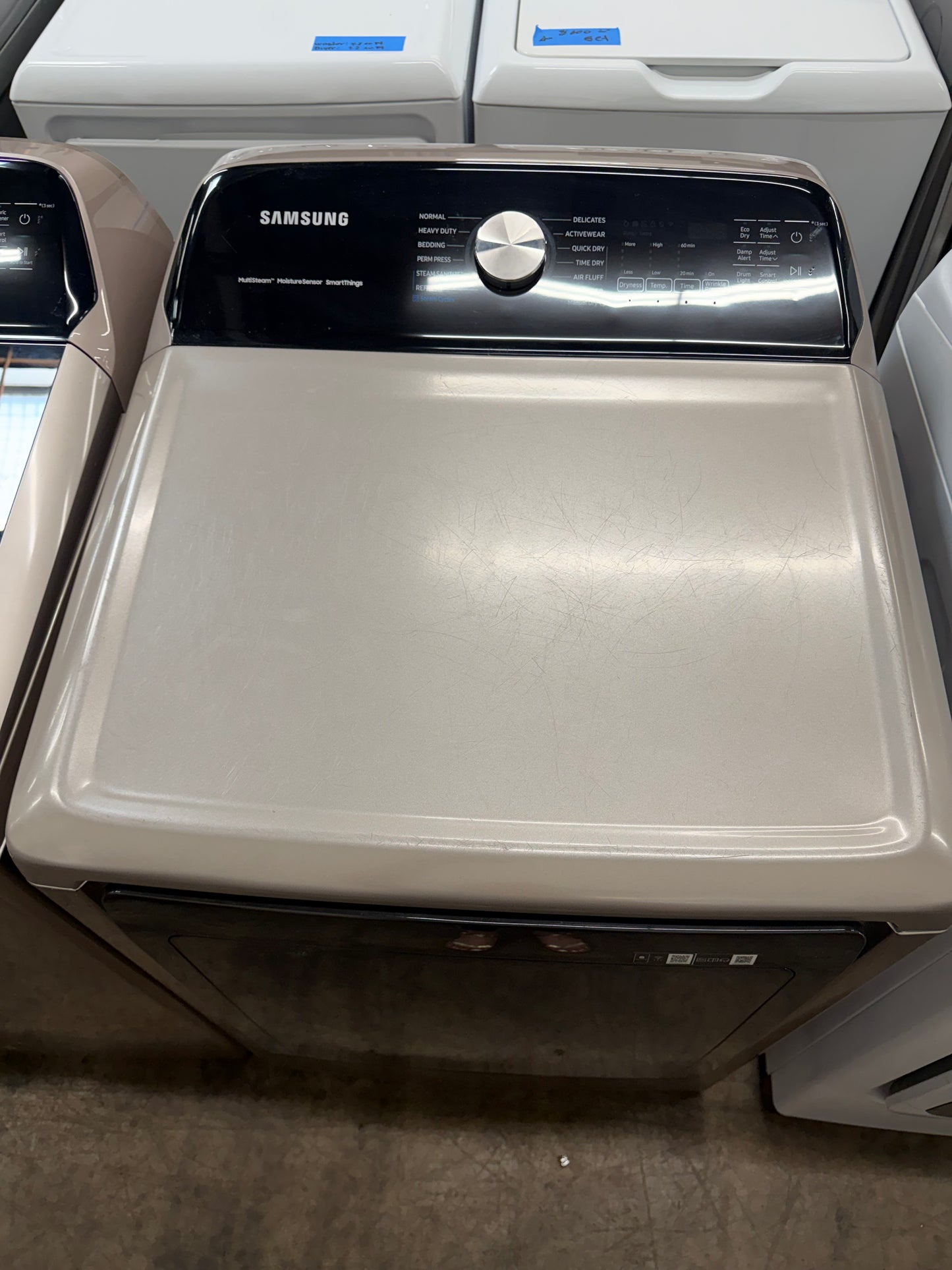 Samsung 5.2cu/ft Top Load Washer and Samsung Top Load Electric Dryer 7.4cu/ft