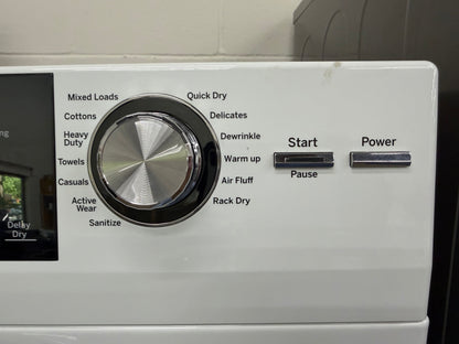 GE  GFQ14ESSNWW
24 Inch Front Load Electric Washer/Dryer Combo with 2.4 cu. ft and GE  GFD14ESSNWW
24 Inch Electric Dryer with 4.3 Cu. Ft.