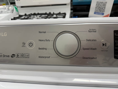 LG Top Load TurboWash 5.0 Cu. Ft. Washer and 7.3 Cu. Ft. EasyLoad Electric Dryer Set in White