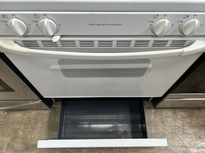 GE 30" Free-Standing Gas Range in White-Model #:JGBP26WEA1WW
