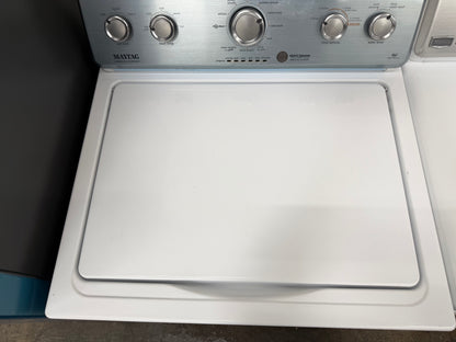 Whirlpool  WTW4957PW
28 Inch Top Load Washer with 3.9 Cu. Ft. and Maytag Centennial Series  MEDC300BW
29 Inch Electric Dryer with 7.0 cu. ft.