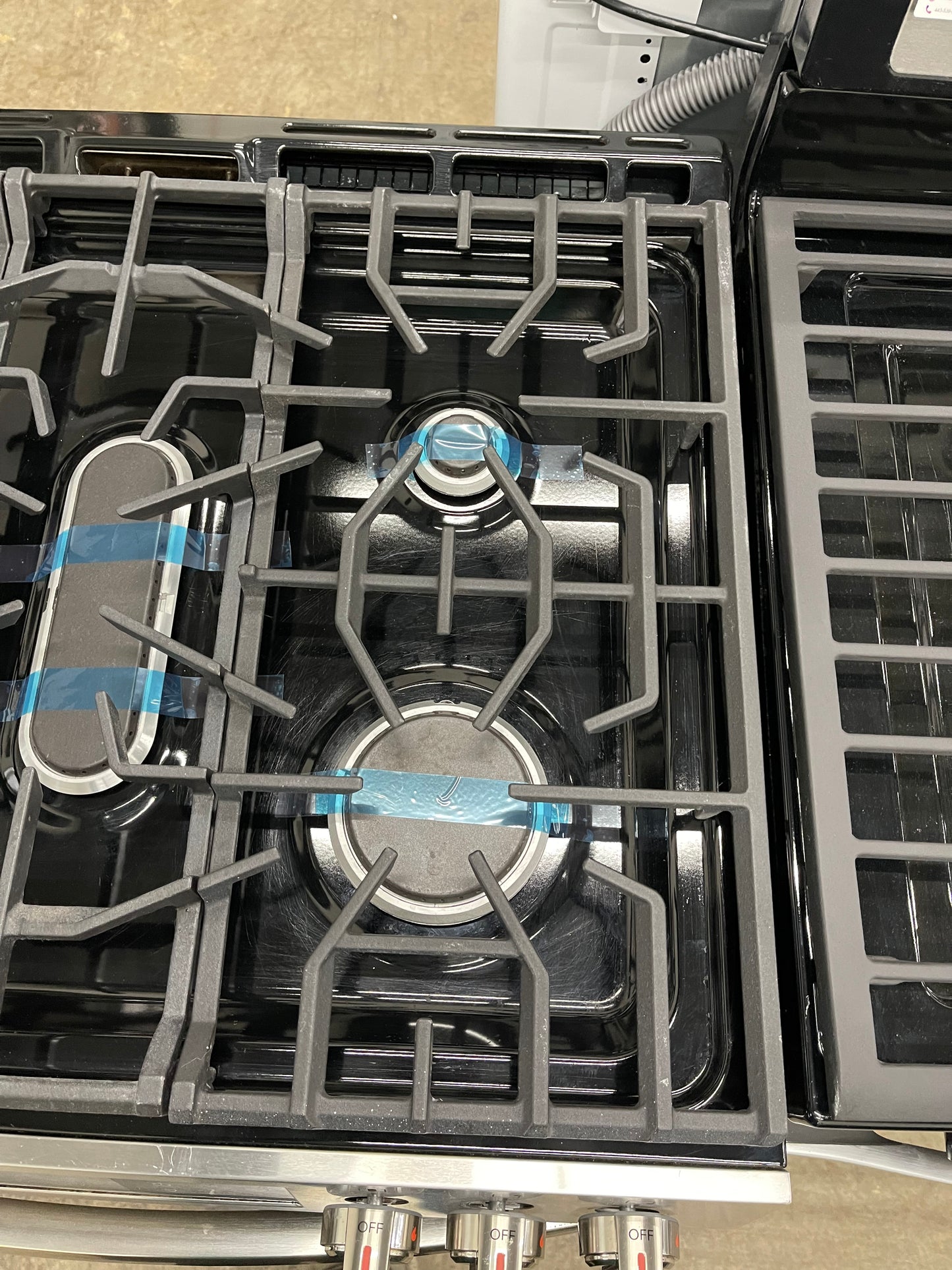 Frigidaire Gallery 30 in. 6 cu. ft. 5 Burner Slide-In Gas Range with Total Convection and Air Fry in Smudge Proof Stainless Steel-Model #GCFG3060BF