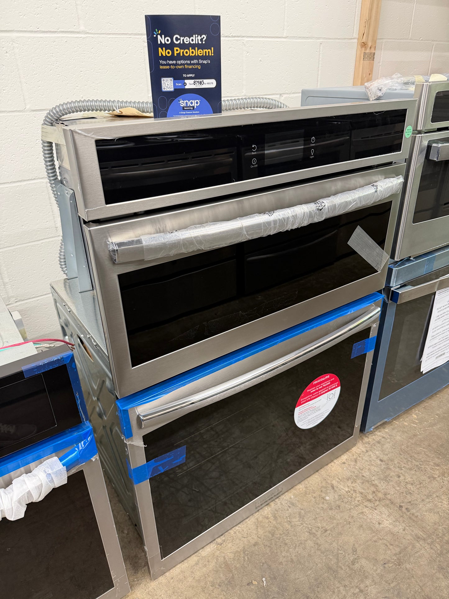 Frigidaire Gallery 30 in. Electric Built-In Wall Oven and Microwave Combination w/ Total Convection, Smudge-Proof Stainless Steel Model: A17114303