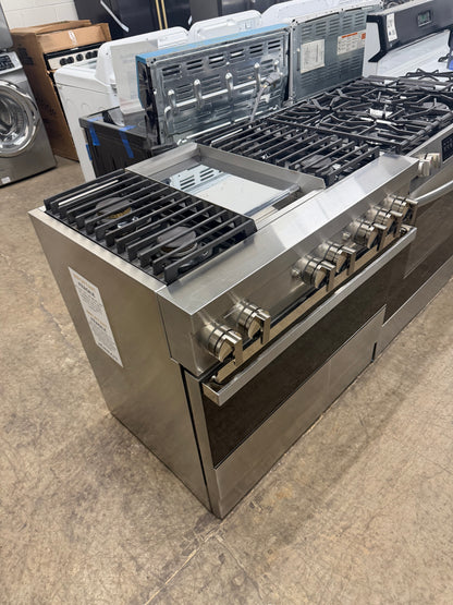 JennAir NOIR   JDRP536HM
36 Inch Smart Dual Fuel Professional Range with 4 Sealed Burners, 5.1 cu. ft. Oven Capacity, WiFi, Smart Integration, Chrome-Infused Griddle, CustomClean , Cinematic Lighting, JennAirCulinary Center, Dual-Fan True Convection, Du