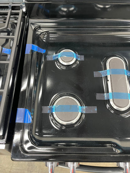 Frigidaire  FCRG3083AD
30 Inch Freestanding Gas Range with 5 Sealed Burners, 5.1 cu. ft. Convection Oven, Quick Boil Burner, Simmer Burner, Storage Drawer, Air Fry, and Self Clean: Black Stainless Steel