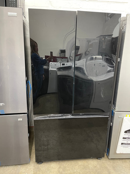 Samsung Counter-Depth Bespoke 24-Cu. Feet 3 -Door Smart Compatible French Door Refrigerator with Dual Ice Maker with water dispenser-Model #RF24BB620012