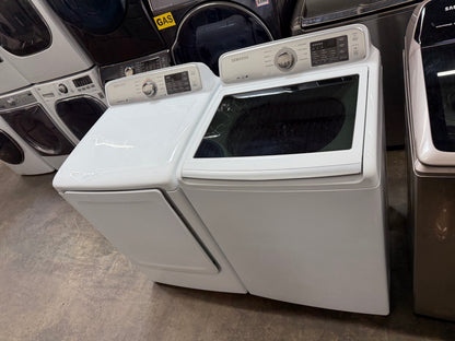 Samsung WA45H7000AW/A2 Top Load Washer – 4.5 Cu. Ft. And Samsung Electric Dryer – 7.4 Cu. Ft.