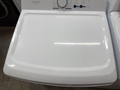 Insignia NS-TWM35W1 3.7 Cu. Ft. High Efficiency and Insignia- 6.7 Cu. Ft. Electric Dryer with Sensor Dry - White NS-TDRE67W1