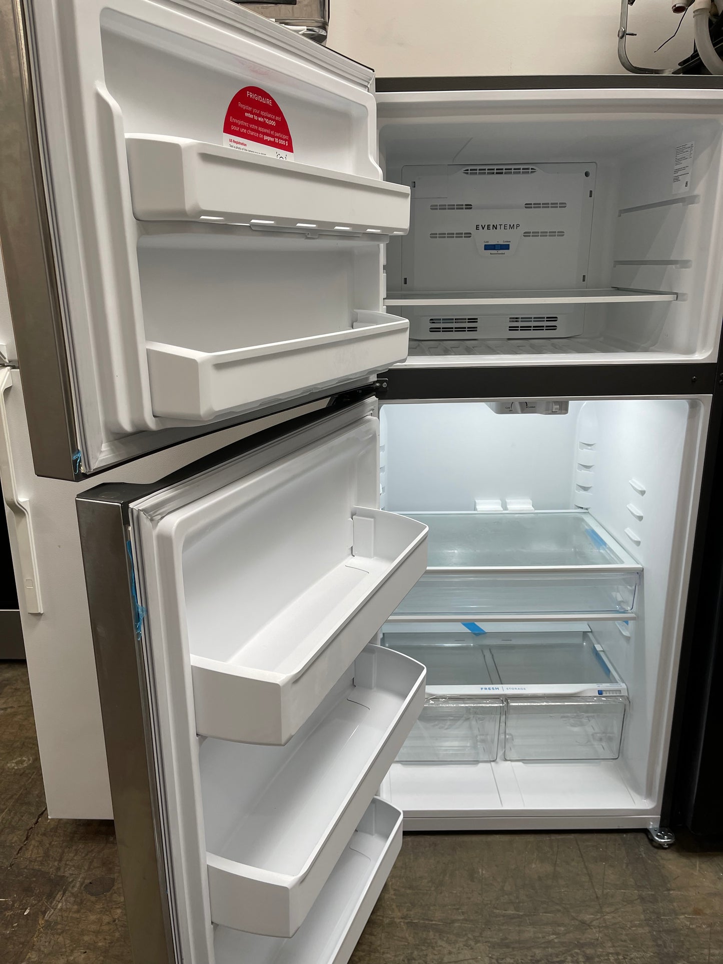 Frigidaire 20.0 Cu. Ft. Top Freezer Refrigerator in Stainless Steel