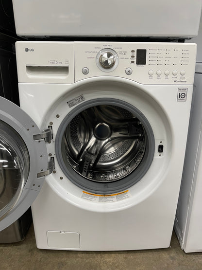 LG  WM2101HW
27 Inch Front-Load Washer with 4.0 cu. ft. And LG  DLE2101W
27 Inch Electric Dryer with 7.3 cu. ft.