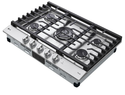LG  CBGJ3027S
30 Inch Gas Smart Cooktop with 5 Sealed Burners, 22K Ultraheat Dual Burner, Cast Iron Griddle, EasyClean® Cooktop, ThinQ Technology and LED Knobs