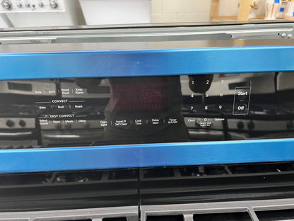 KitchenAid 30-in 5 burners 5.8-cu ft Convection Oven Freestanding Gas Range in Stainless Steel-Model #KFGG504KPS