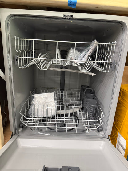 Hotpoint 24 in. Built-In Tall Tub Front Control Dishwasher with One Button in White