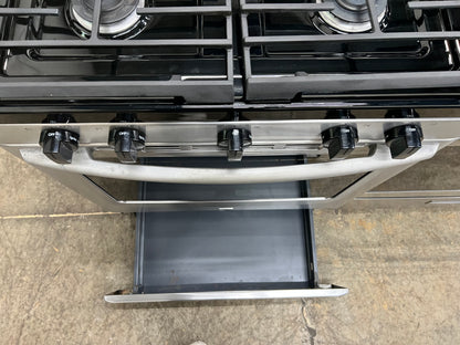 Maytag 30-in 5 Burners 5.8-cu ft Self-cleaning Freestanding Gas Range in Stainless Steel-Model #MGR8674AS