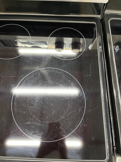 Samsung  FTQ352IWUX
30 Inch Freestanding Electric Range with 5 Elements Including Dual Burners, 5.9 cu. ft. 3-Fan True European Convection Oven, Steam/Self Cleaning, Proofing, Sabbath Mode and Warming Drawer