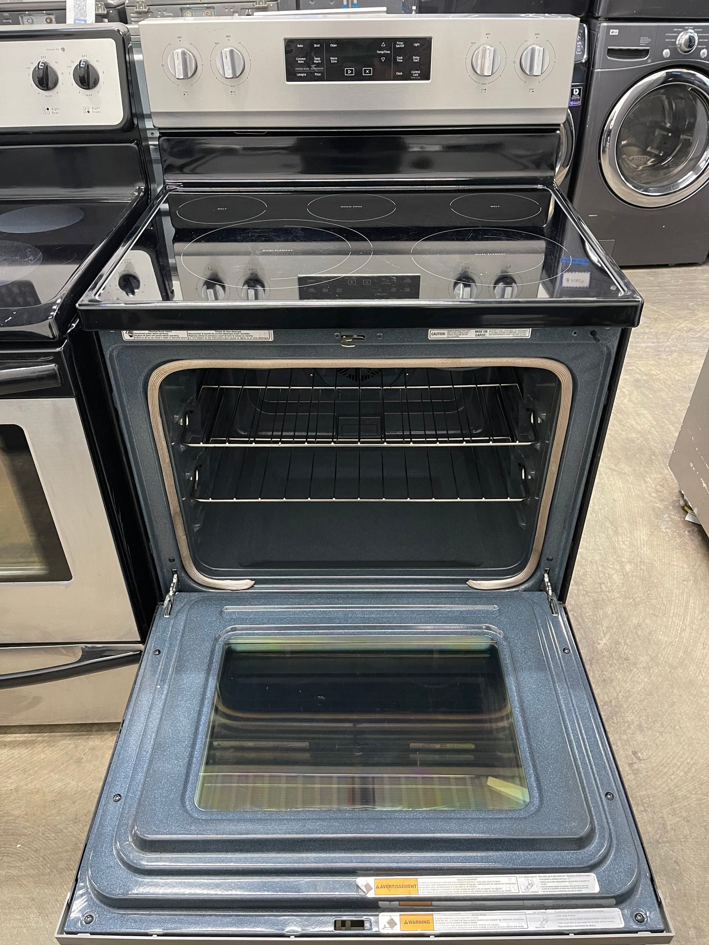 5.3 cu. ft. Whirlpool electric range with Frozen Bake technology Model: WFE550S0HZ