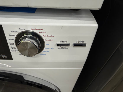 GE  GFQ14ESSNWW
24 Inch Front Load Electric Washer/Dryer Combo with 2.4 cu. ft and GE  GFD14ESSNWW
24 Inch Electric Dryer with 4.3 Cu. Ft.
