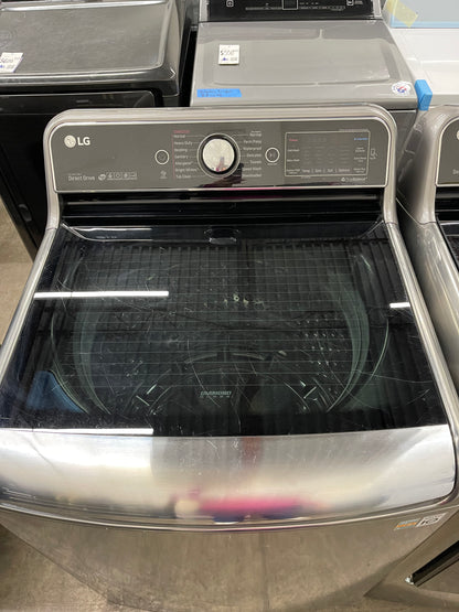 LG TurboWash Series  WT7700HVA
29 Inch 5.7 cu. ft. Top Load Washer with 14 Wash Cycles and LG SteamDryer Series  DLEX7700VE
29 Inch 9.0 cu. ft. Electric Dryer with 14 Drying Cycles