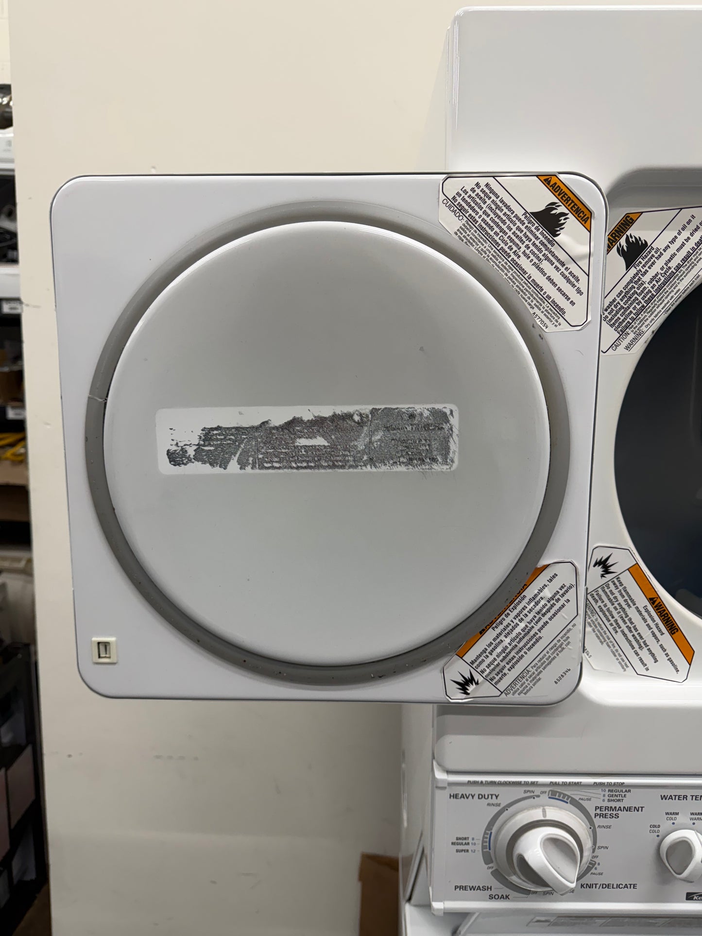 Kenmore 24” Stacked Washer and Electric Dryer Laundry Center – Model 110.88752796 – White