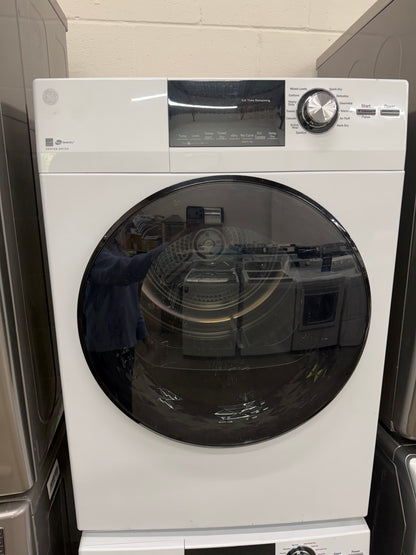 GE  GFQ14ESSNWW
24 Inch Front Load Electric Washer/Dryer Combo with 2.4 cu. ft and GE  GFD14ESSNWW
24 Inch Electric Dryer with 4.3 Cu. Ft.