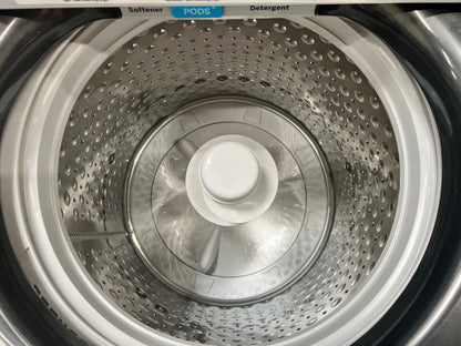 GE Top-Load 4.6-cu ft HE Washer and 7.4-cu ft Electric Dryer Set in Diamond Gray