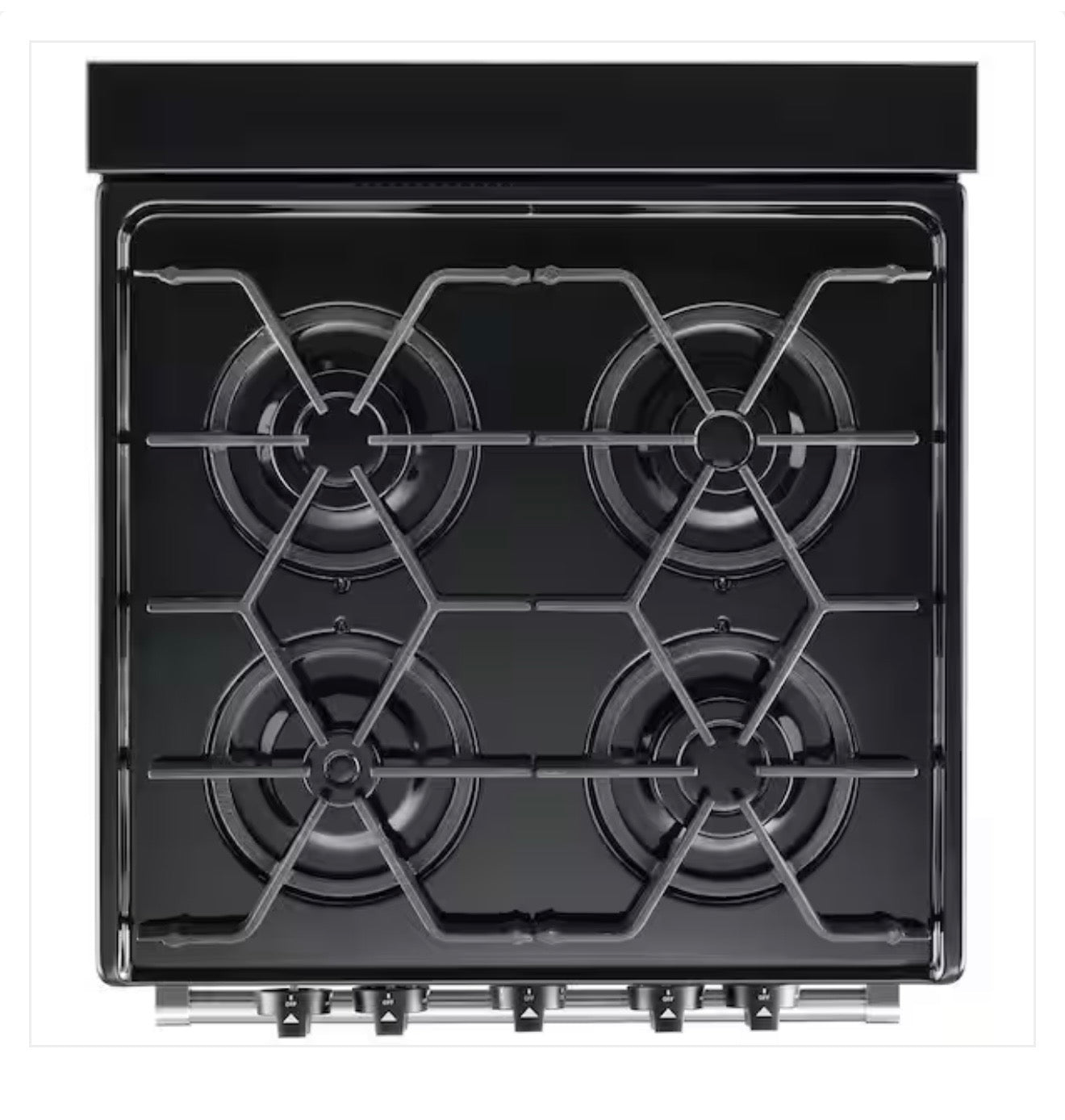 Whirlpool  WFG500M4HS
24 Inch Freestanding Gas Range with 4 Sealed Burners, 2.96 cu. ft. Oven Capacity, AccuSimmer Burner, High-Powered Burner, Broiler Drawer, Sabbath Mode, Oven Window, and ADA Compliant