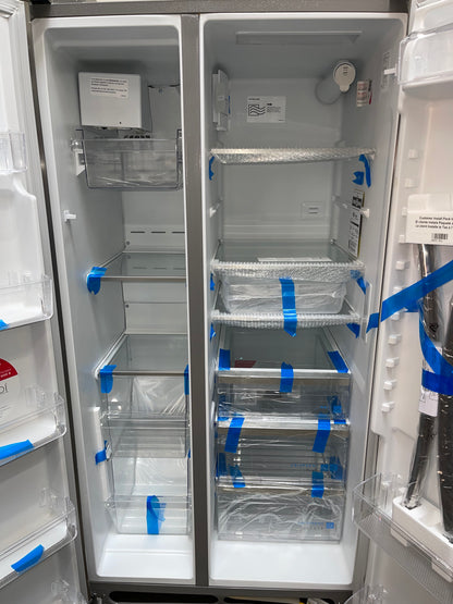 Gallery 36 in. 26 cu. ft. Standard Depth Side-by-Side Refrigerator in Stainless Steel with Internal Water Dispenser