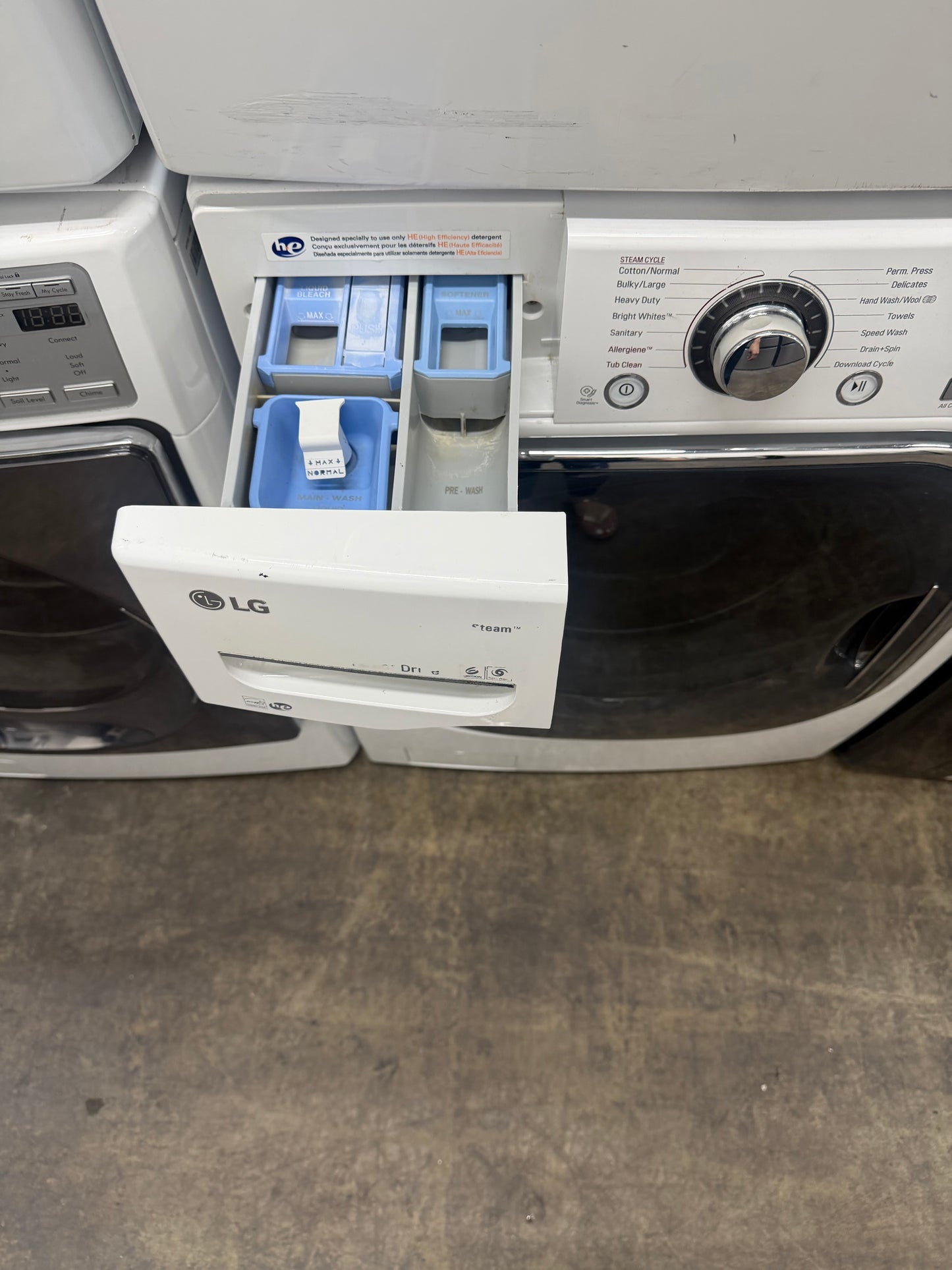 LG 4.5 Cu. Ft. Front Load Washer and 7.3 Front Load Electric Dryer