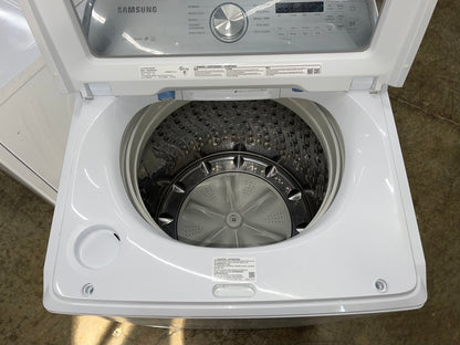 Samsung  WA50R5200AW
27 Inch Top Load Washer with 5.0 Cu. Ft. Capacity, 10 Wash Cycles, Active WaterJet, EZ Access, Deep Fill, Smart Care, VRT Plus Technology, Quick Wash, and ENERGY STAR Certified: White