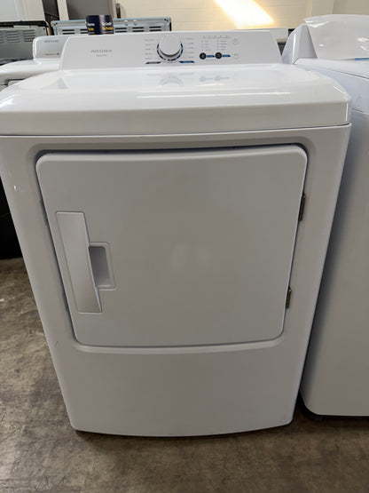 Insignia NS-TWM35W1 3.7 Cu. Ft. High Efficiency and Insignia- 6.7 Cu. Ft. Electric Dryer with Sensor Dry - White NS-TDRE67W1