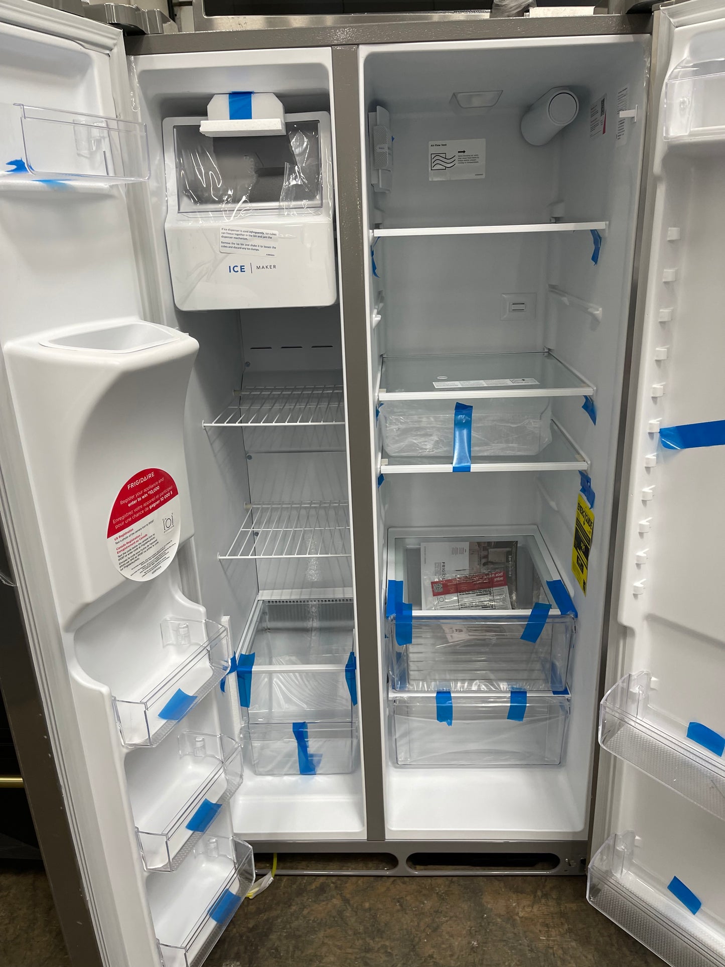 Frigidaire 25.6 Cu. Ft. Side by Side Refrigerator in Stainless Steel