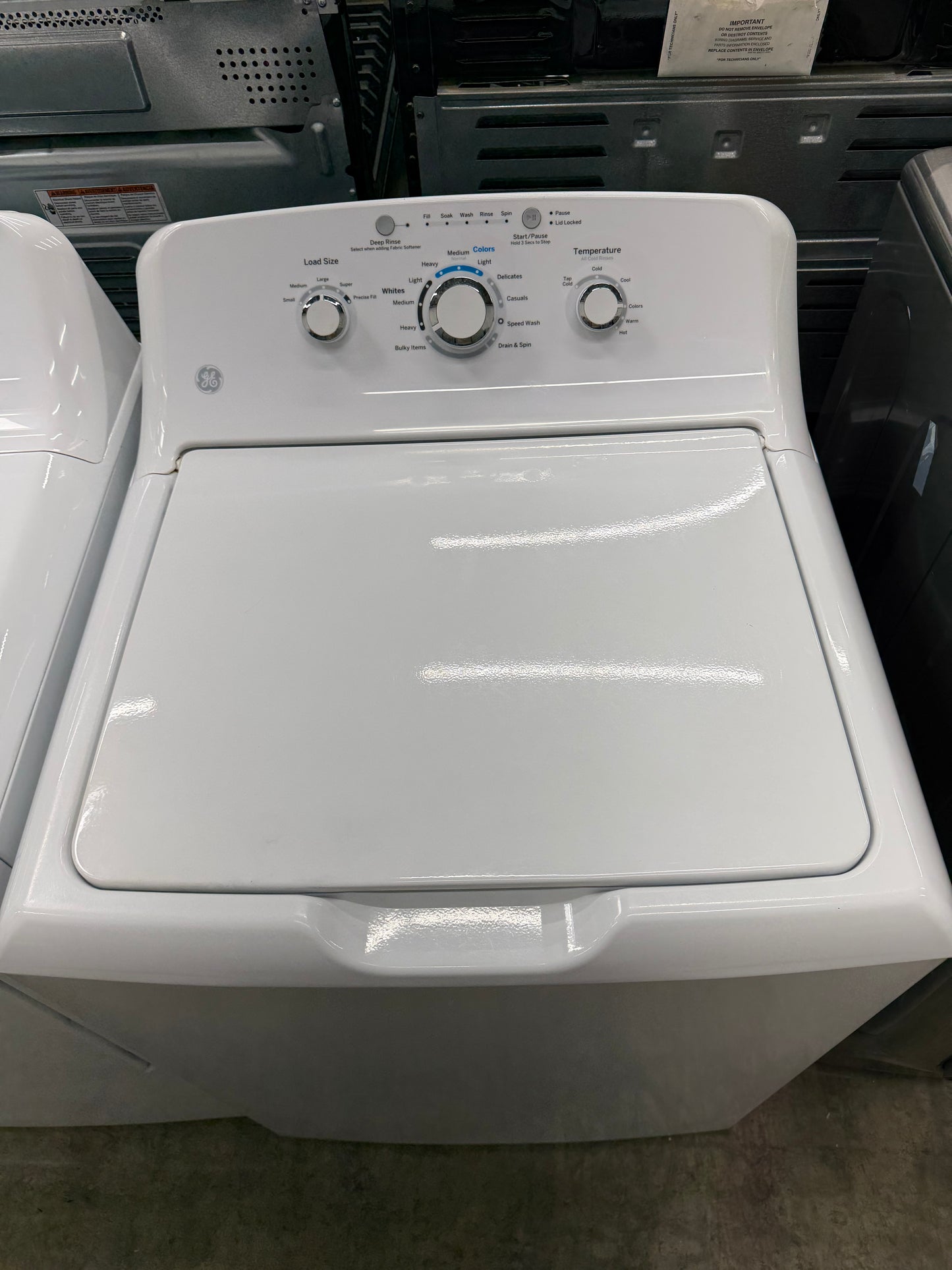 GE 4.2 cu. ft. Capacity Washer with Stainless Steel Basket Model#: GTW460ASJ5WW  and GE 7.2 cu. ft. Capacity aluminized alloy drum Electric Dryer

Model #:GTD42EASJWW