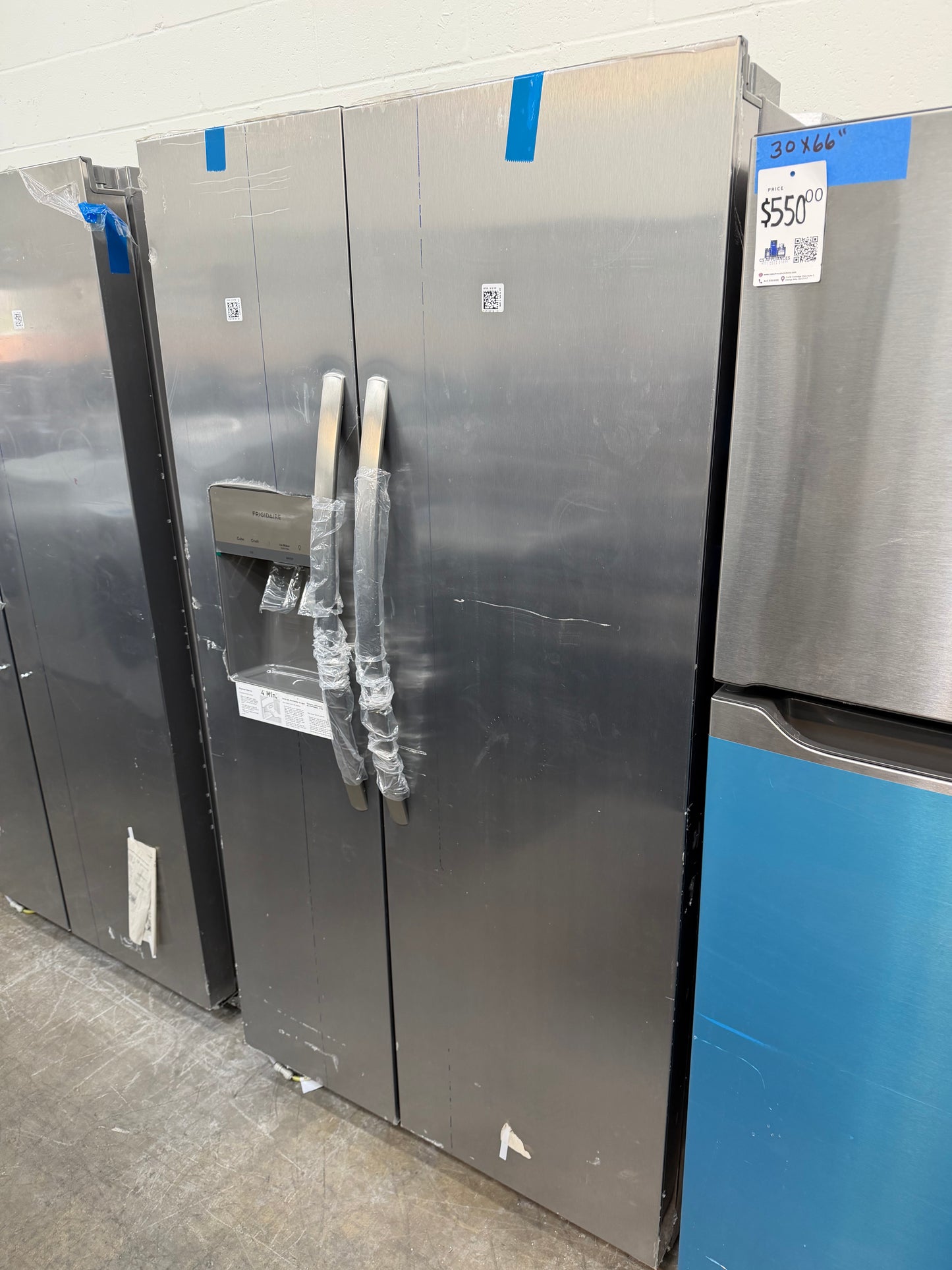 Frigidaire 22.3 Cu. Ft. Counter Depth Side by Side Refrigerator-Model #FRSC2333AS