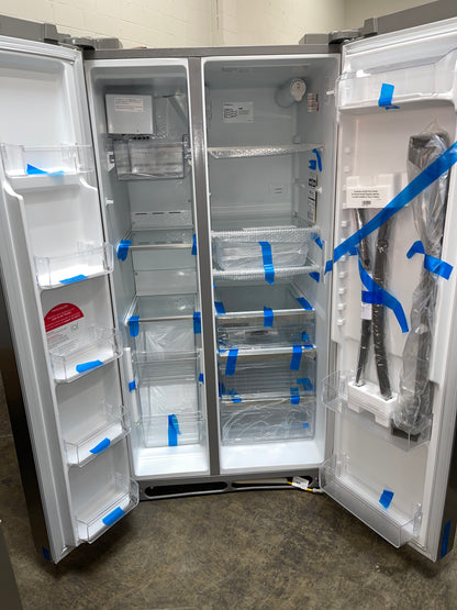 Gallery 36 in. 26 cu. ft. Standard Depth Side-by-Side Refrigerator in Stainless Steel with Internal Water Dispenser