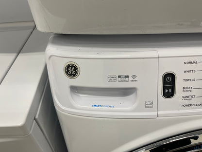 GE GFW650SSNWW Front Load Washer & GFD65ESSNWW Electric Dryer