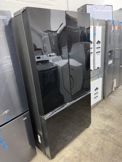 Samsung Counter-Depth Bespoke 24-Cu. Feet 3 -Door Smart Compatible French Door Refrigerator with Dual Ice Maker with water dispenser-Model #RF24BB620012