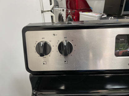 Frigidaire  FFEF3012LS
30 Inch Freestanding Electric Range with 4 Radiant Elements, 4.8 cu. ft. Oven Capacity, Manual Clean and Store-More Storage Drawer: Stainless Steel