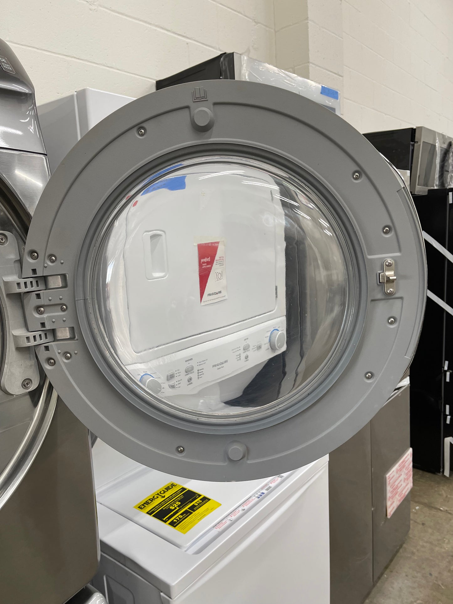 Samsung Front Load High Efficiency 4.2 Cu. Ft. Washer and 7.5 Cu Ft Electric Dryer Set in Platinum