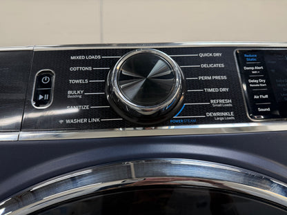 GE  GFW850SPNRS
28 Inch Front Load Smart Washer with 5.0 cu. ft. And GE  PFD87ESPVRS
28 Inch Smart Front Load Electric Dryer with 7.8 cu ft