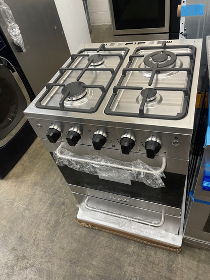 Prestige 24 in. 2.3 cu. ft. Gas Range with Convection Oven and Sealed Burners in Stainless Steel   Model # UGP-24V PC1 S/S